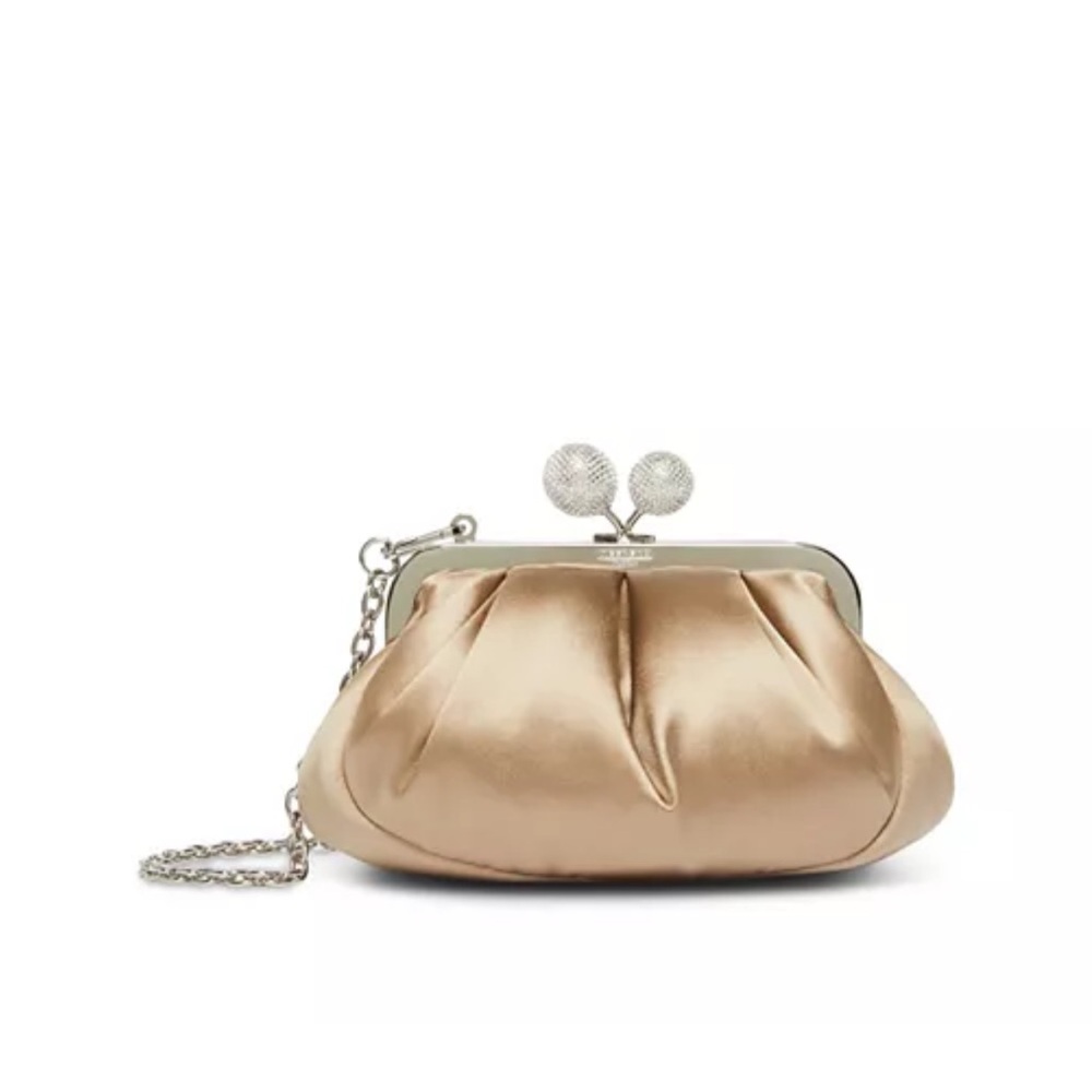 New with Tags, Weekend Max Mara Emmy Small Pasticcino bag, beige